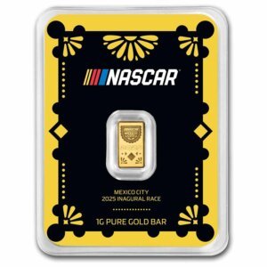 1 gram NASCAR Mexico International Cup Gold Bar