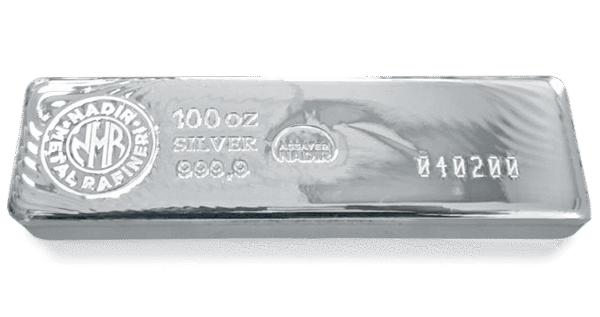 100 oz Nadir Silver Cast Bar - Image 2