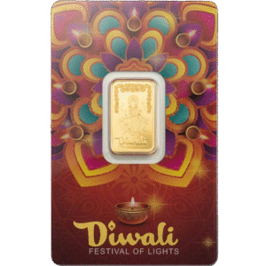 5 gram PAMP Suisse Diwali Lakshmi & Rangoli Gold Bar