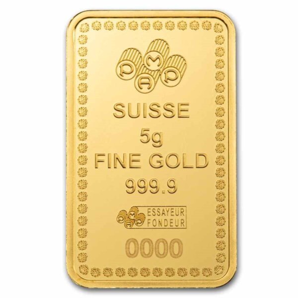 5 gram PAMP Suisse Diwali Lakshmi & Rangoli Gold Bar - Image 4