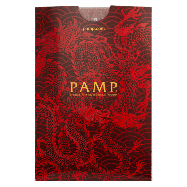 5 gram PAMP Suisse Good Luck Yellow Dragon Gold Bar - Image 5