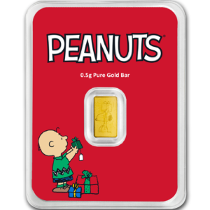 0.5 gram Peanuts® Snoopy Christmas Gold Bar