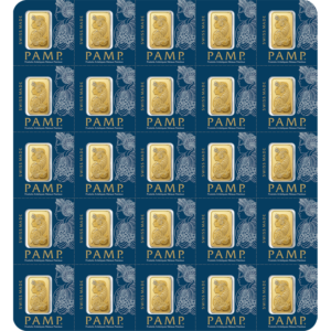 25x1 gram PAMP Suisse Lady Fortuna Gold Bar