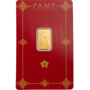 2.5 gram PAMP Lucky Cat Gold Bar