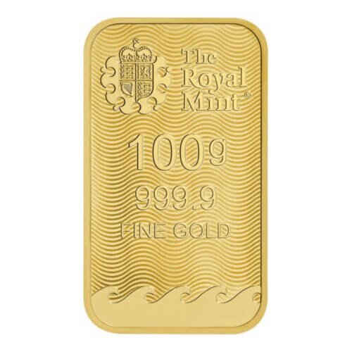 100 gram Gold Bar - The Royal Mint Britannia