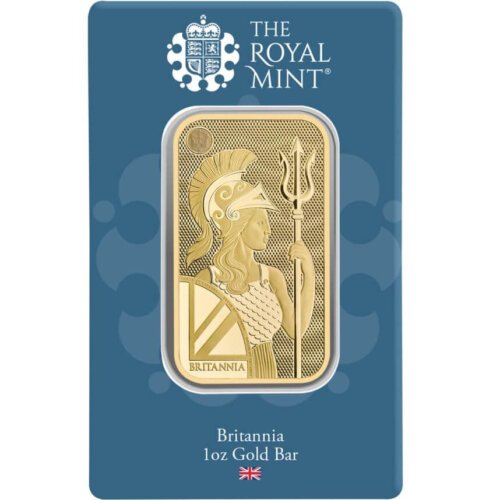 1 oz Gold Bar - The Royal Mint Britannia