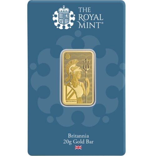 20 gram Gold Bar - The Royal Mint Britannia