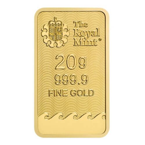 20 gram Gold Bar - The Royal Mint Britannia